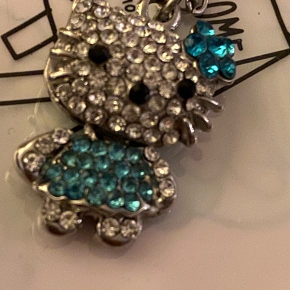 Hello Kitty Inspired necklace.  Rhinestones and lower body movement.  Unique! - Picture 4 of 4